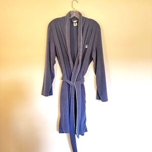 Dandy Del Mar Terry Cloth Robe - Unisex, Navy (Size X-Small/Small)